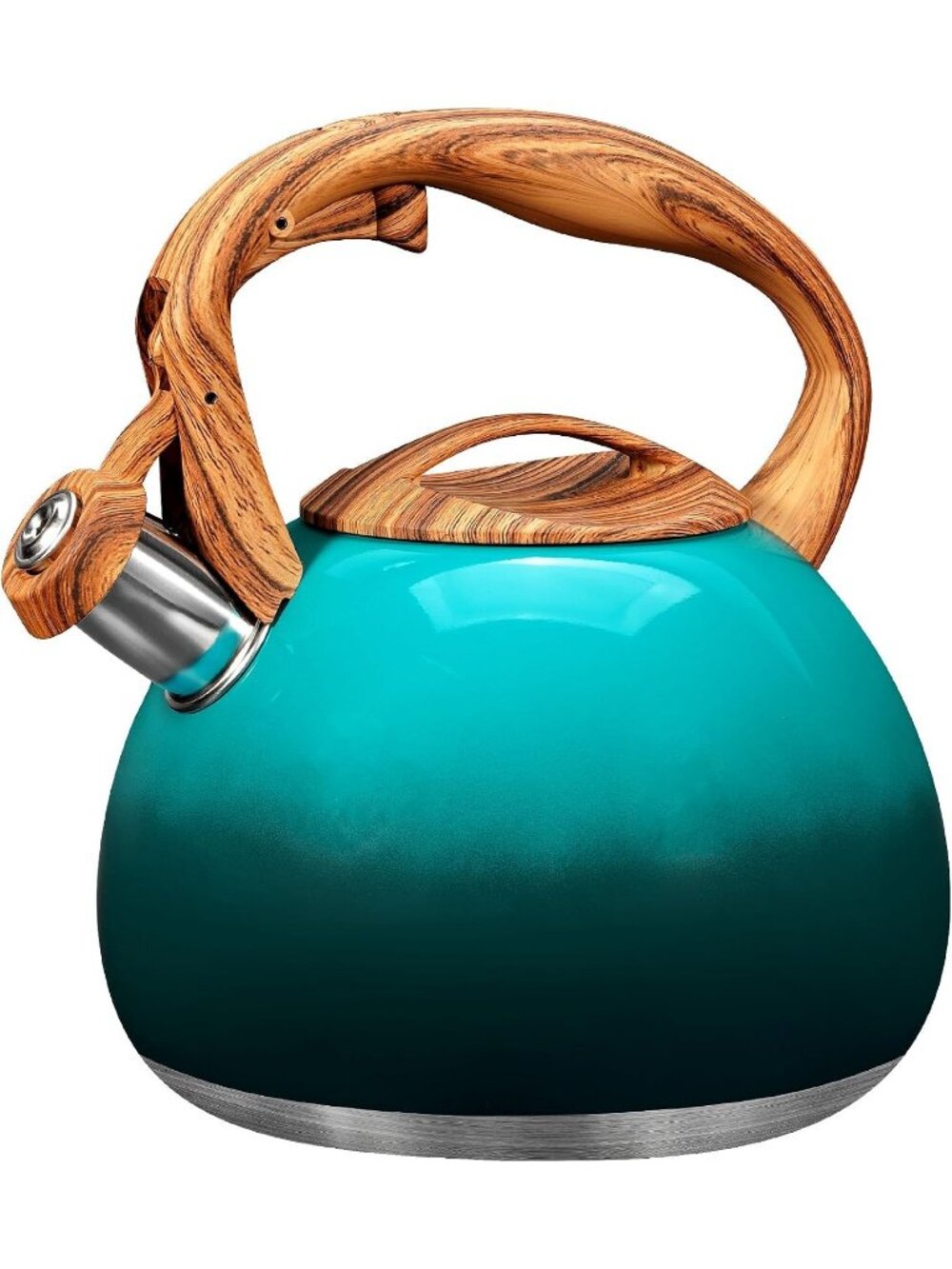 GGC 3.1QT Forest Stainless Steel Whistling Tea Kettle For Kitchen Stove Top